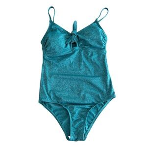 Shimmering Teal One-Piece Swimsuit